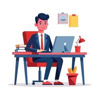 Office Work in Progress vector