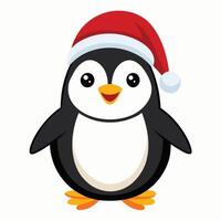 Penguin Decked Out for Holidays vector