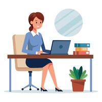 Expert at Office Tasks vector