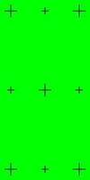 Vertical chroma key green background with tracker points. Perfect for adding VFX in social media videos. vector