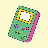 old style game console vector