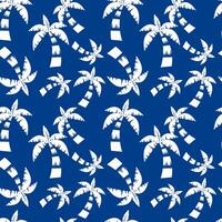 Summer Palm seamless pattern background vector