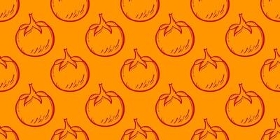 vintage tomato pattern Background. tomato doodle pattern background. seamless pattern tomato. vector