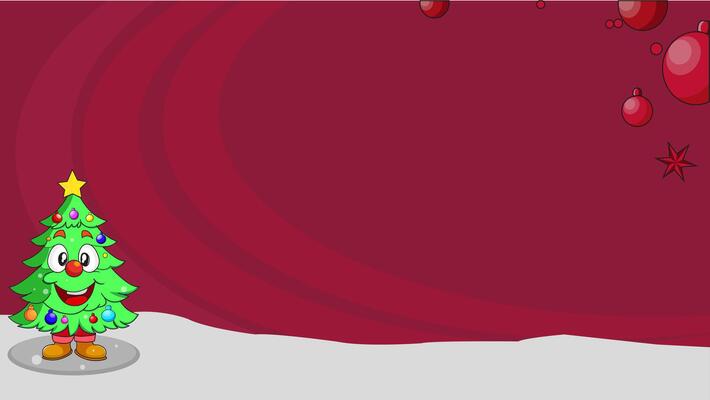 background with Christmas theme and Christmas tree, suitable for media content with copy space area