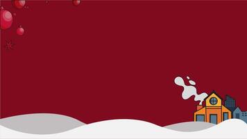 Christmas background with a house in winter and a copy space area, suitable for placement on content with this theme vector
