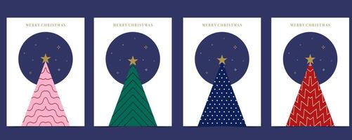 Christmas tree background with christmas tree vector