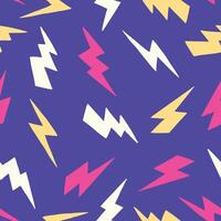 Bunch of Lightning Seamless Pattern illustration Design vector
