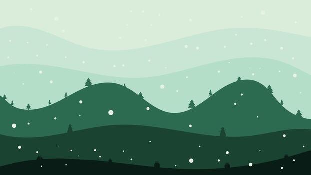 Abstract winter background flat style vector