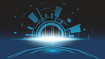 Abstract technology background Hi-tech communication concept, technology, digital vector