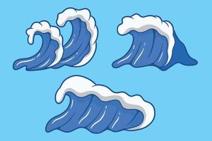 set of waves good for icons, symbols, element design, etc vector