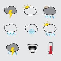 set of weather icons good for graphic design, element design, asset design vector