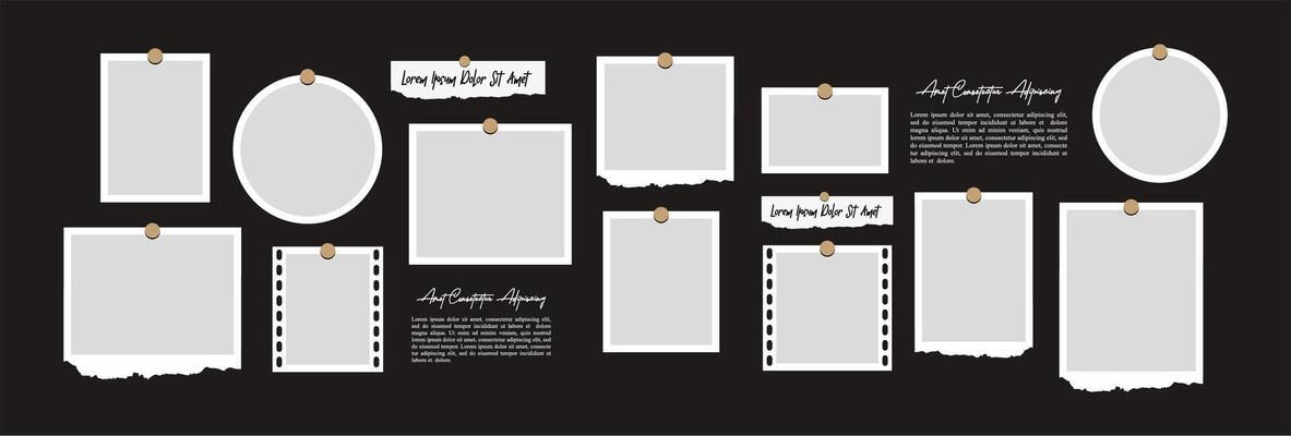 comics page grid layout abstract photo frames and digital photo wall template