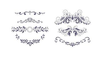 a set of design elements for separator vector