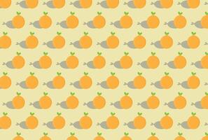 orange pattern with shadow on yellow background vector