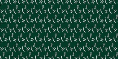 green and white Christmas background pattern with a tree vector
