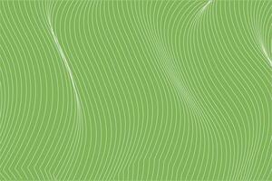 simple green background with wavy lines vector