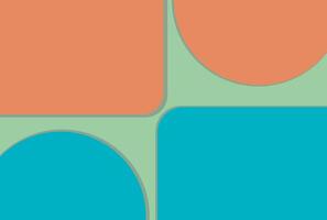 simple colorful background with four different shapes vector