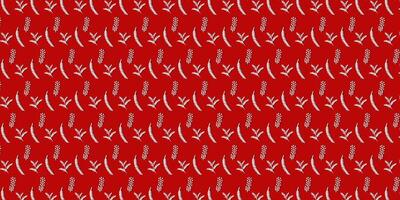 red and white Christmas background pattern vector