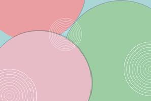 simple colorful background with circles and lines vector