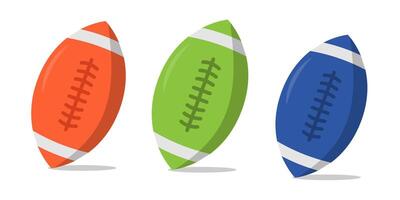 three different colored balls on a white background vector