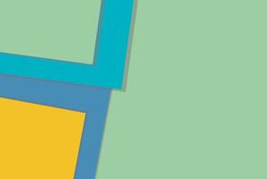 blue and yellow square on a green background vector