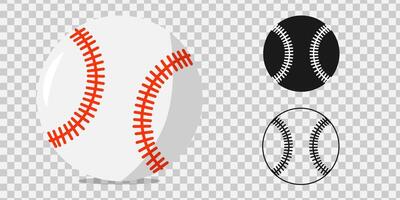 baseball ball isolated icon simple and minimalist vector