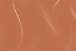 brown and white background with wavy lines minimalist vector