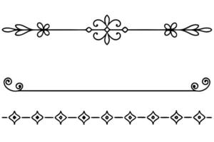 A set of decorative borders and frames vector