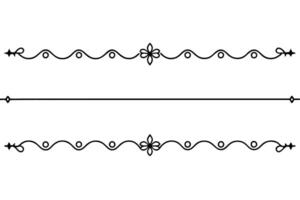 A black and white drawing of a decorative border vector