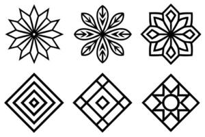 Patterns and Textures Line Art Illustration Modern Trends Examples vector