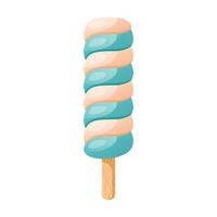 Ice cream icon in flat style. vector