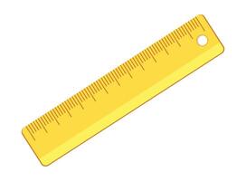 Metric measurement icon in flat style. Measure scale illustration on isolated background. Ruler scale sign business concept. vector