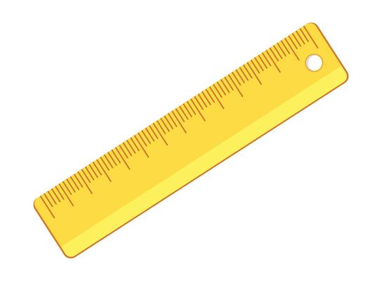 Metric measurement icon in flat style. Measure scale illustration on isolated background. Ruler scale sign business concept.