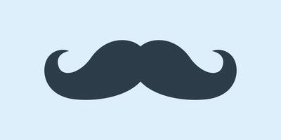 Gentleman mustache icon in flat style. Whisker hairstyle illustration on isolated background. Moustache sign business concept. vector