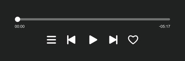 Play button icon in flat style. Music player illustration on isolated background. Playback interface sign business concept. vector