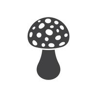 Mushroom icon in flat style. Boletus illustration on isolated background. Nature food sign business concept. vector