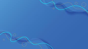 Modern abstract fluid lines with blue background vector