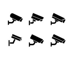 Set of Security camera icon vector