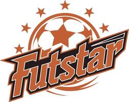 A logo for a football store illustration vector