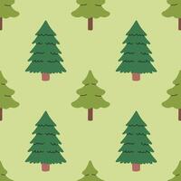 Fir seamless pattern, evergreen plant, spruce cedar background, New Year pattern for wrapping paper, postcard, banner vector