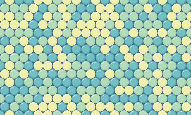 Round spotted pattern with geometric repetition. Ideal for fabric prints, poster backgrounds, and abstract wallpaper designs with trendy circles.
