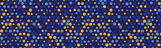 dotted pattern with colorful geometric circles. Perfect for textile, seamless wallpapers, and trendy abstract backgrounds for modern design. vector