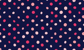 Polka dot pattern with geometric circles. Perfect for textile designs, wallpaper, or trendy poster backgrounds with an abstract minimalist style. vector
