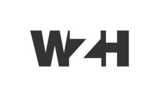 WZH logo design. Initial letter W Z H bold font style for tech startups, consulting, corporate branding. Creative company name, headlines typography identity, trendy logotype. vector