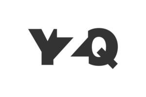 YZQ logo design. Initial letter Y Z Q bold font style for tech startups, consulting, corporate branding. Creative company name, headlines typography identity, trendy logotype. vector