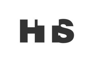 HTS logo design. Initial letter H T S bold font style for tech startups, consulting, corporate branding. Creative company name, headlines typography identity, trendy logotype. vector