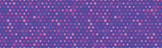 Seamless polka dot with geometric circles, perfect for fabric prints, posters, or abstract backgrounds. Trendy pattern for wallpapers and textile designs. vector
