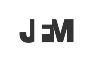 JFM logo design. Initial letter J F M bold font style for tech startups, consulting, corporate branding. Creative company name, headlines typography identity, trendy logotype. vector