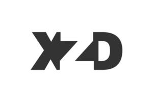 XZD logo design. Initial letter X Z D bold font style for tech startups, consulting, corporate branding. Creative company name, headlines typography identity, trendy logotype. vector