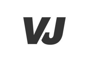 VJ Techno Editable Font Logo For Corporate Branding. Bold, Futuristic Design With Unique Typographic Ideas. Minimal Custom Type And Dynamic Letter vector